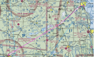VFR Route Portage to Oshkosh